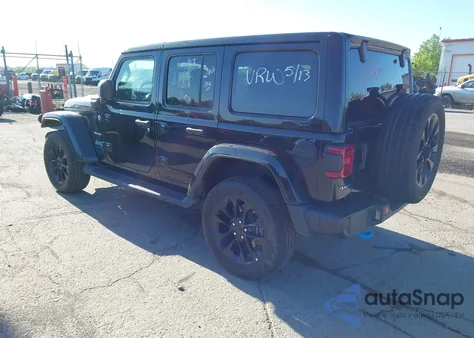 2023 Jeep Wrangler 4Xe Sahara 4X4 из США, поврежденный, VIN 1C4JJXP60PW627051